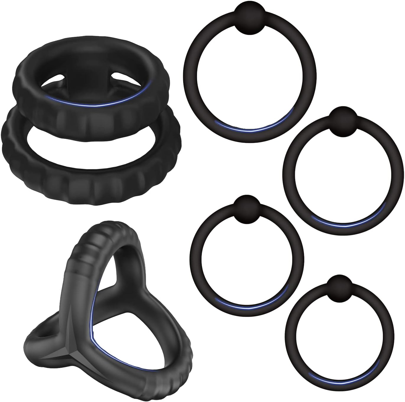 Six-Pack Stamina Cock Rings: Enhance & Extend Performance