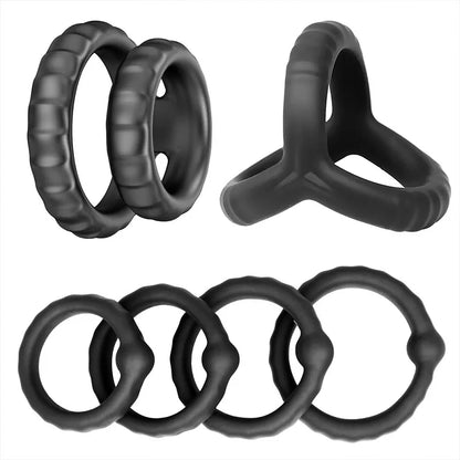 Six-Pack Stamina Cock Rings: Enhance & Extend Performance